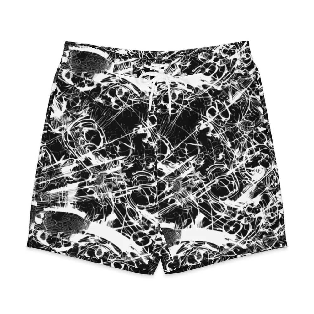 Obsidian Sketch on Men's Board Shorts — Front