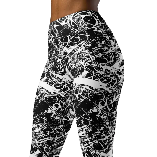 Obsidian Sketch on a Yoga Leggings
