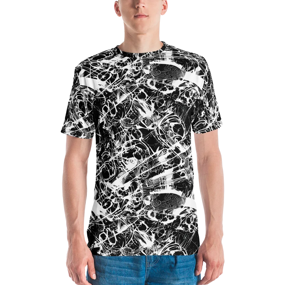 Obsidian Sketch on Men's Crew Neck T-Shirt — Front