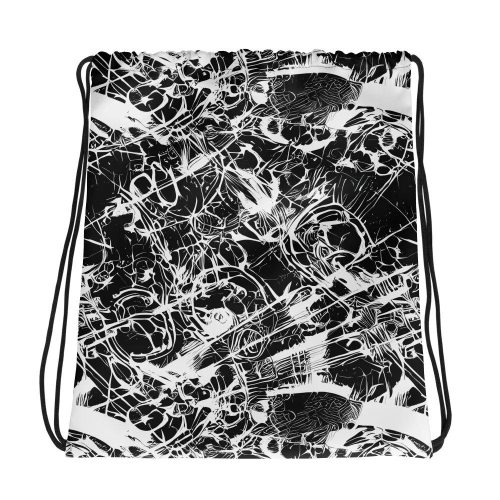 Obsidian Sketch on Drawstring Bag — Photo