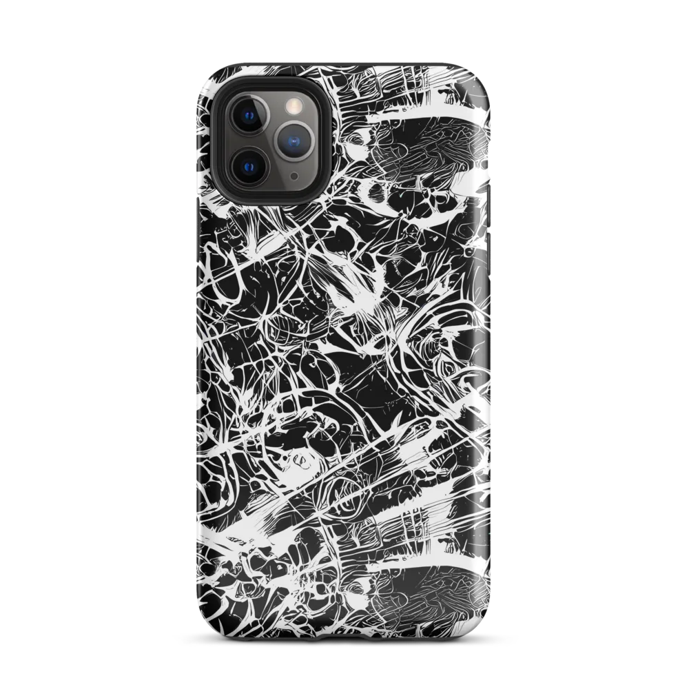 Obsidian Sketch on Tough Case for iPhone® — Front