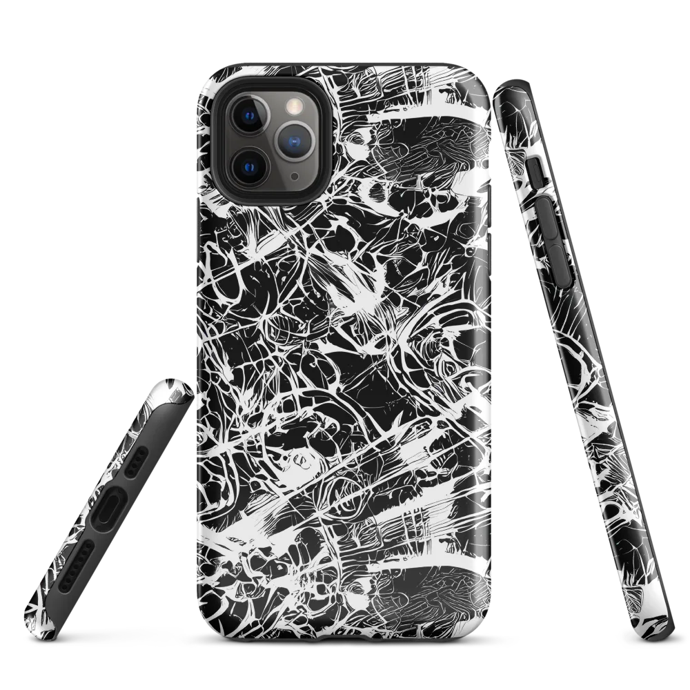 Obsidian Sketch on Tough Case for iPhone® — Front