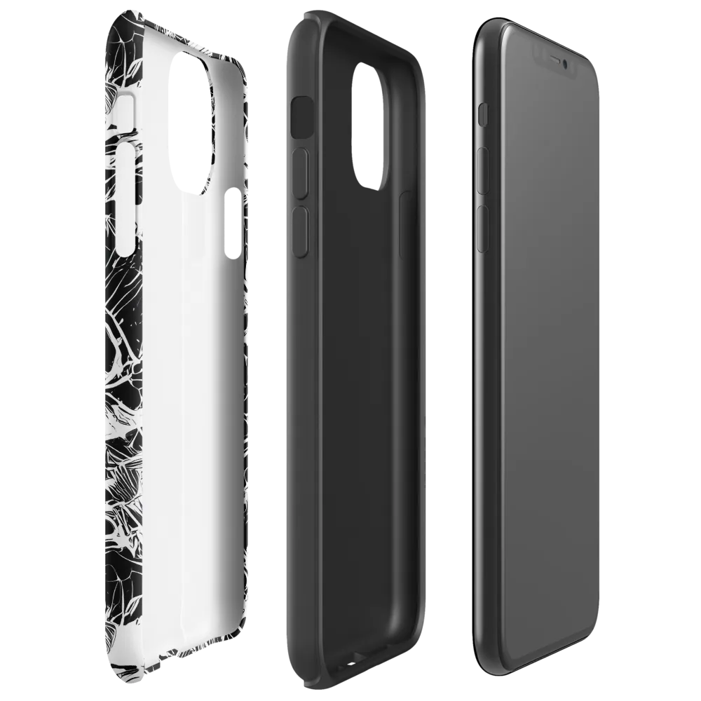 Obsidian Sketch on Tough Case for iPhone® — Right