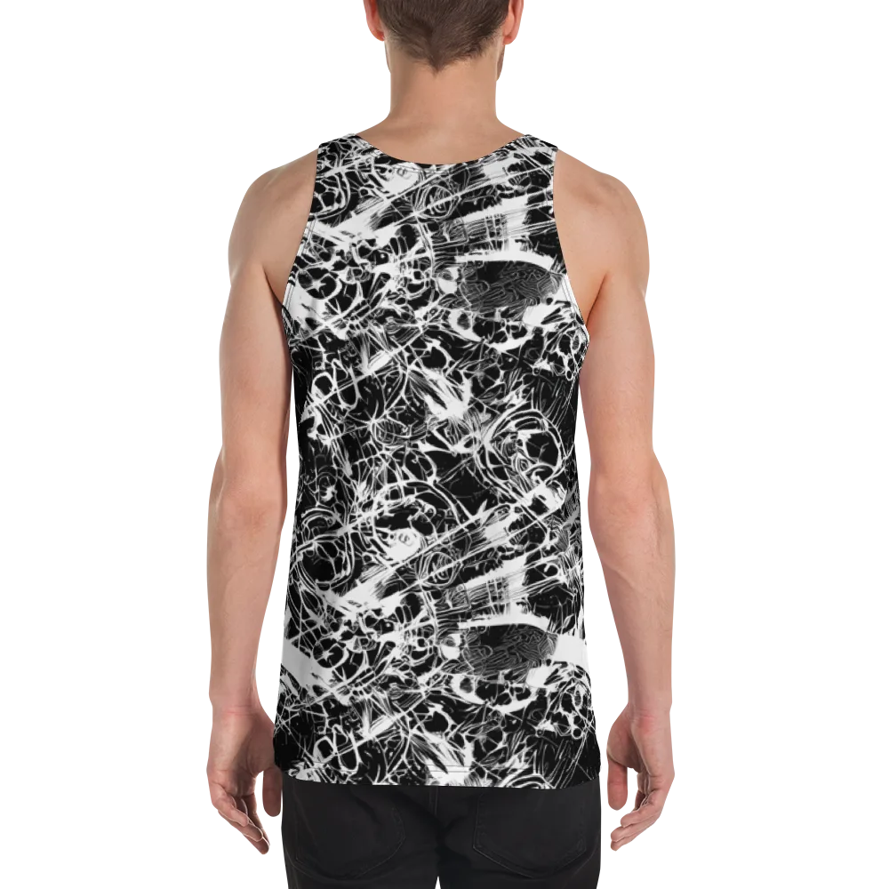 Obsidian Sketch on Men's Tank Top — Back