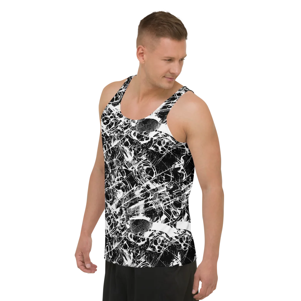 Obsidian Sketch on Men's Tank Top — Left Front