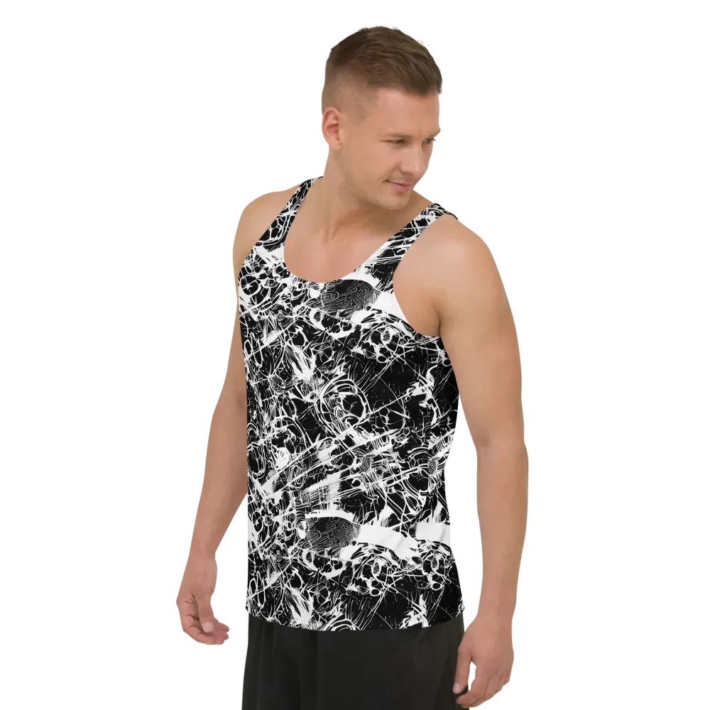 Obsidian Sketch on Men's Tank Top — Left Front