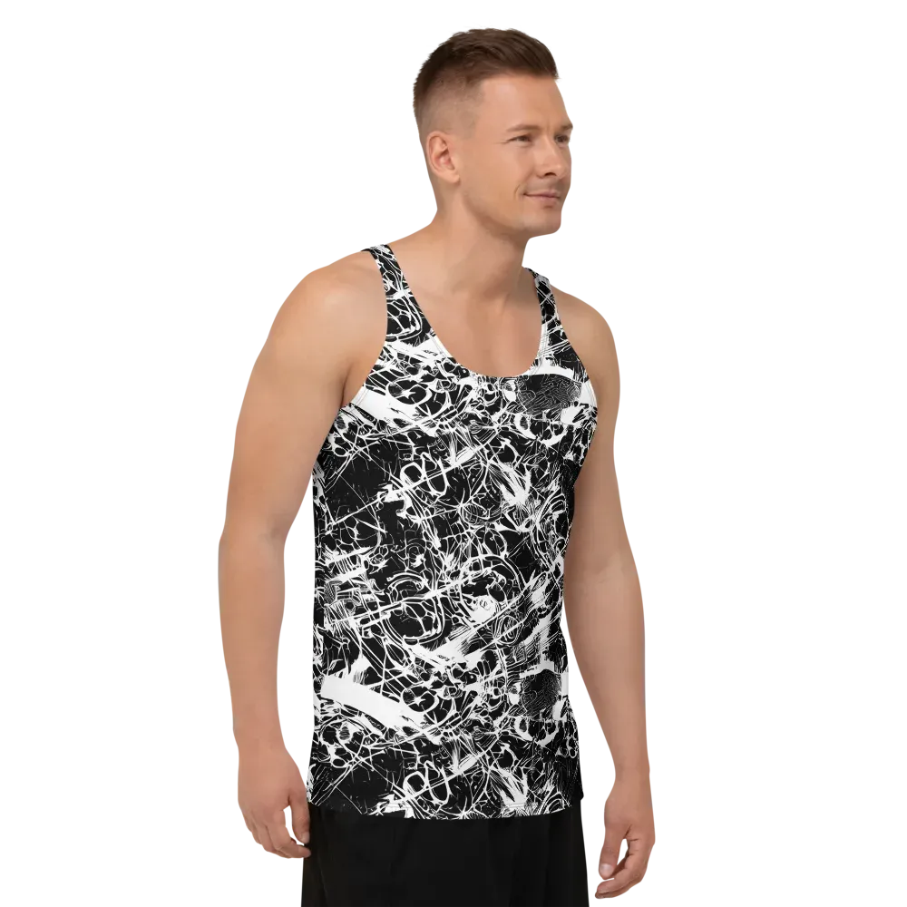 Obsidian Sketch on Men's Tank Top — Right Front