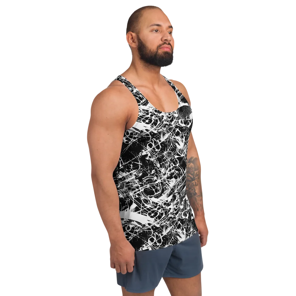 Obsidian Sketch on Men's Tank Top — Right Front