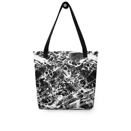 Obsidian Sketch on a Tote Bag