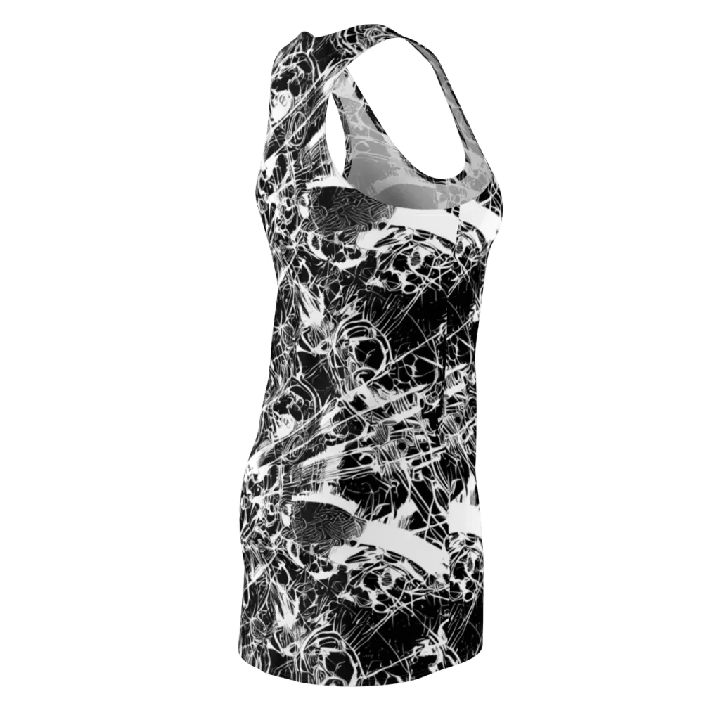 Obsidian Sketch on Racerback Dress — Back Side