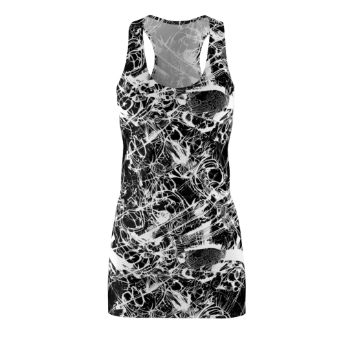 Obsidian Sketch on a Racerback Dress
