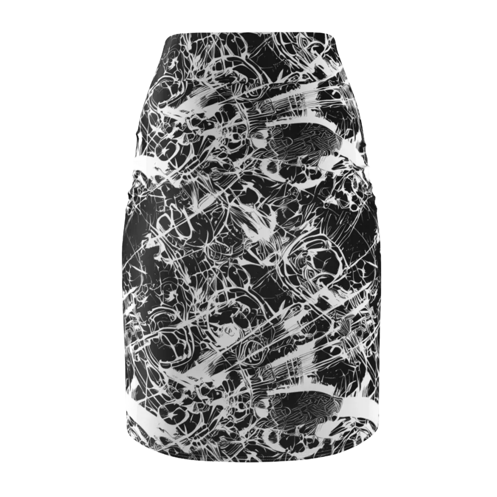 Obsidian Sketch on Pencil Skirt — Back