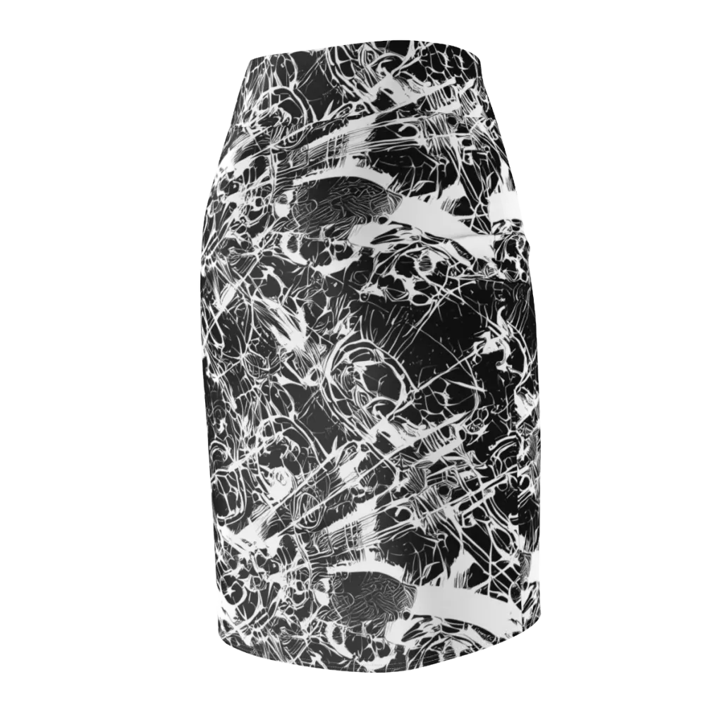 Obsidian Sketch on Pencil Skirt — Back Side