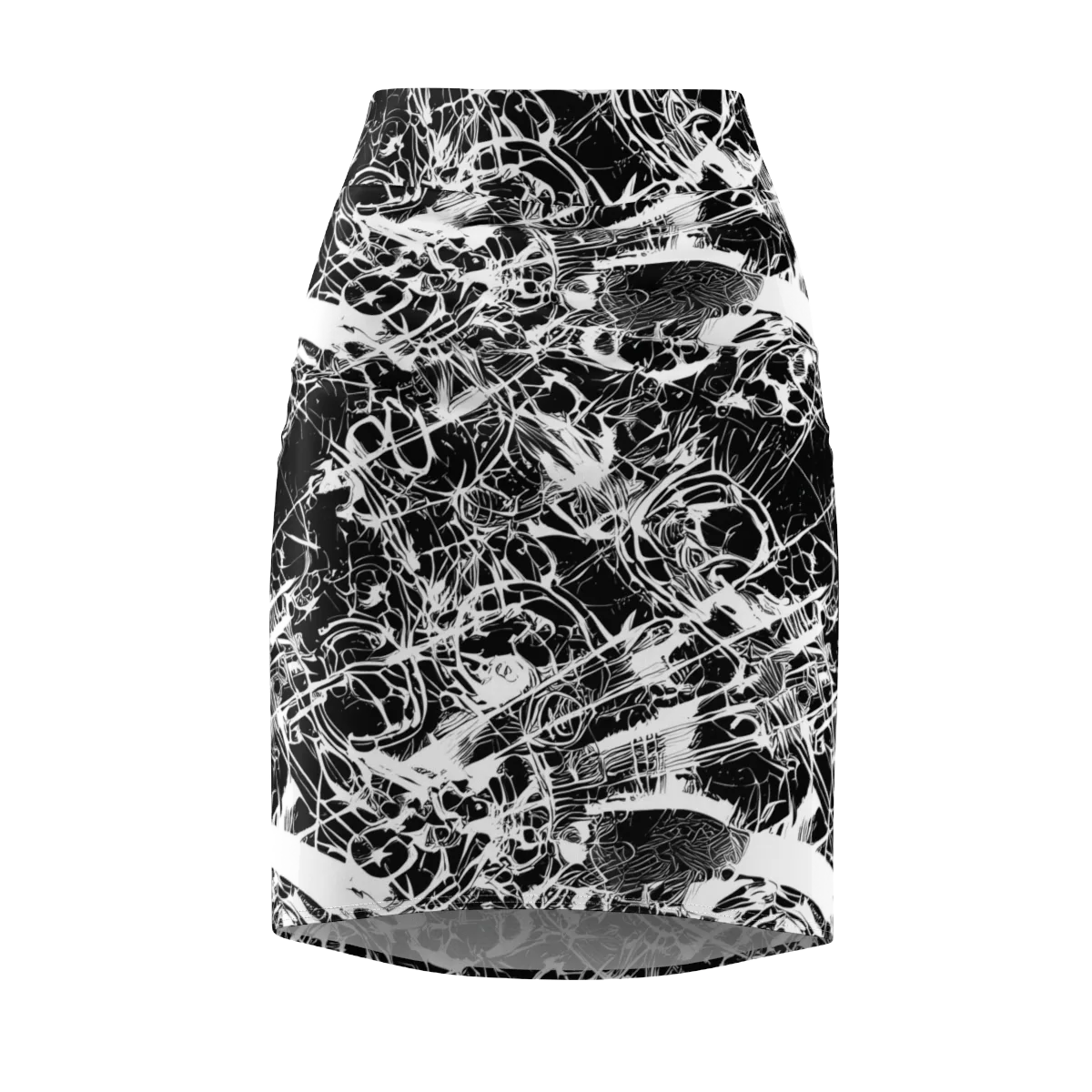 Obsidian Sketch on Pencil Skirt — Front