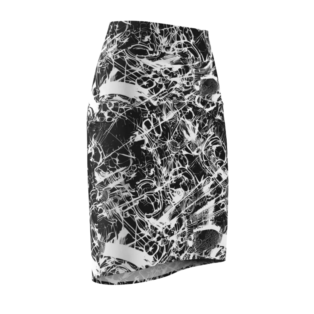 Obsidian Sketch on Pencil Skirt — Front Side