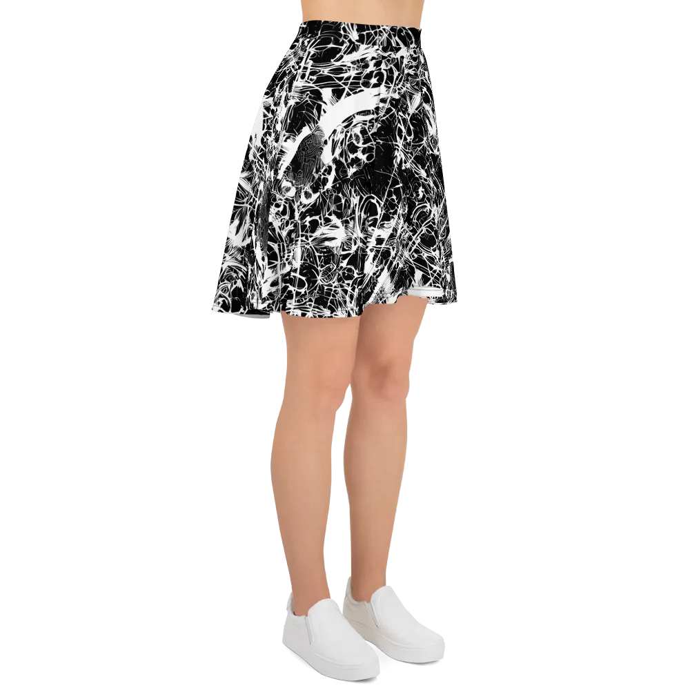 Obsidian Sketch on Skater Skirt — Right