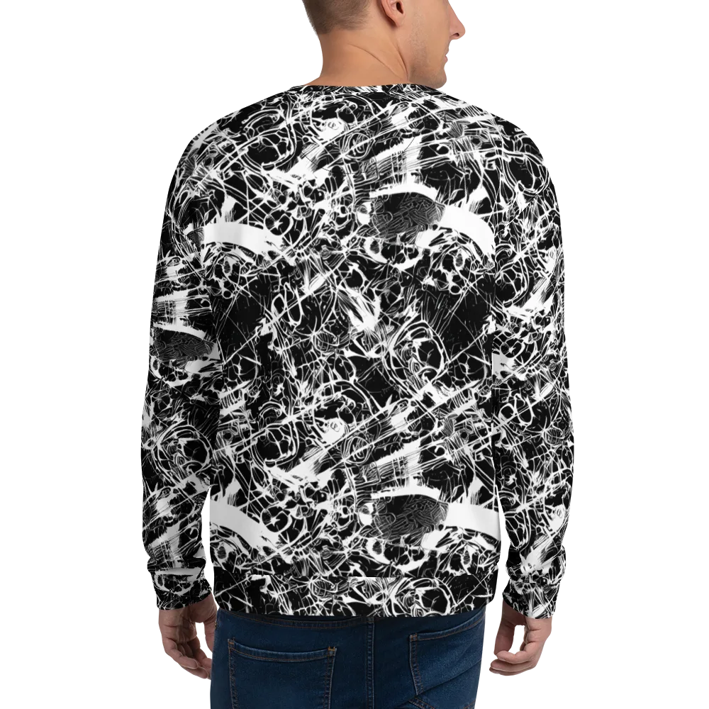 Obsidian Sketch on Sweatshirt — Back