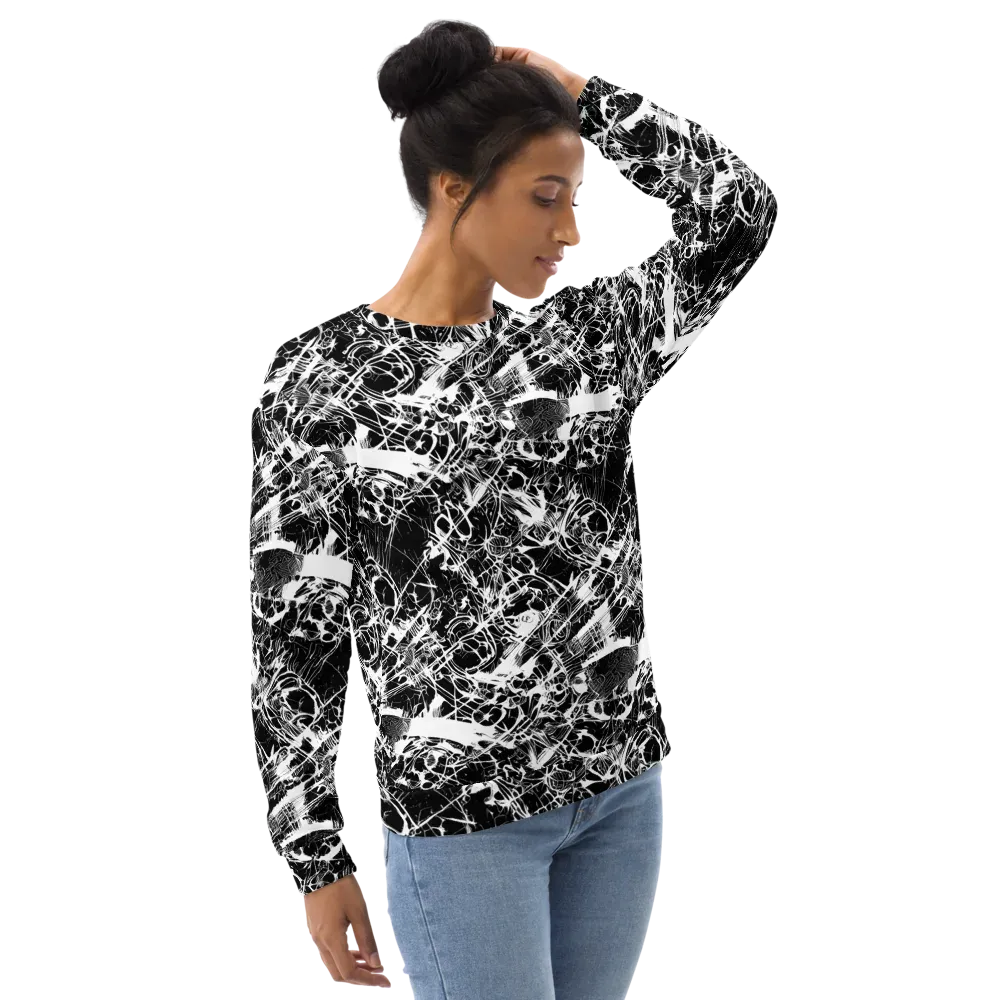 Obsidian Sketch on Sweatshirt — Right Front