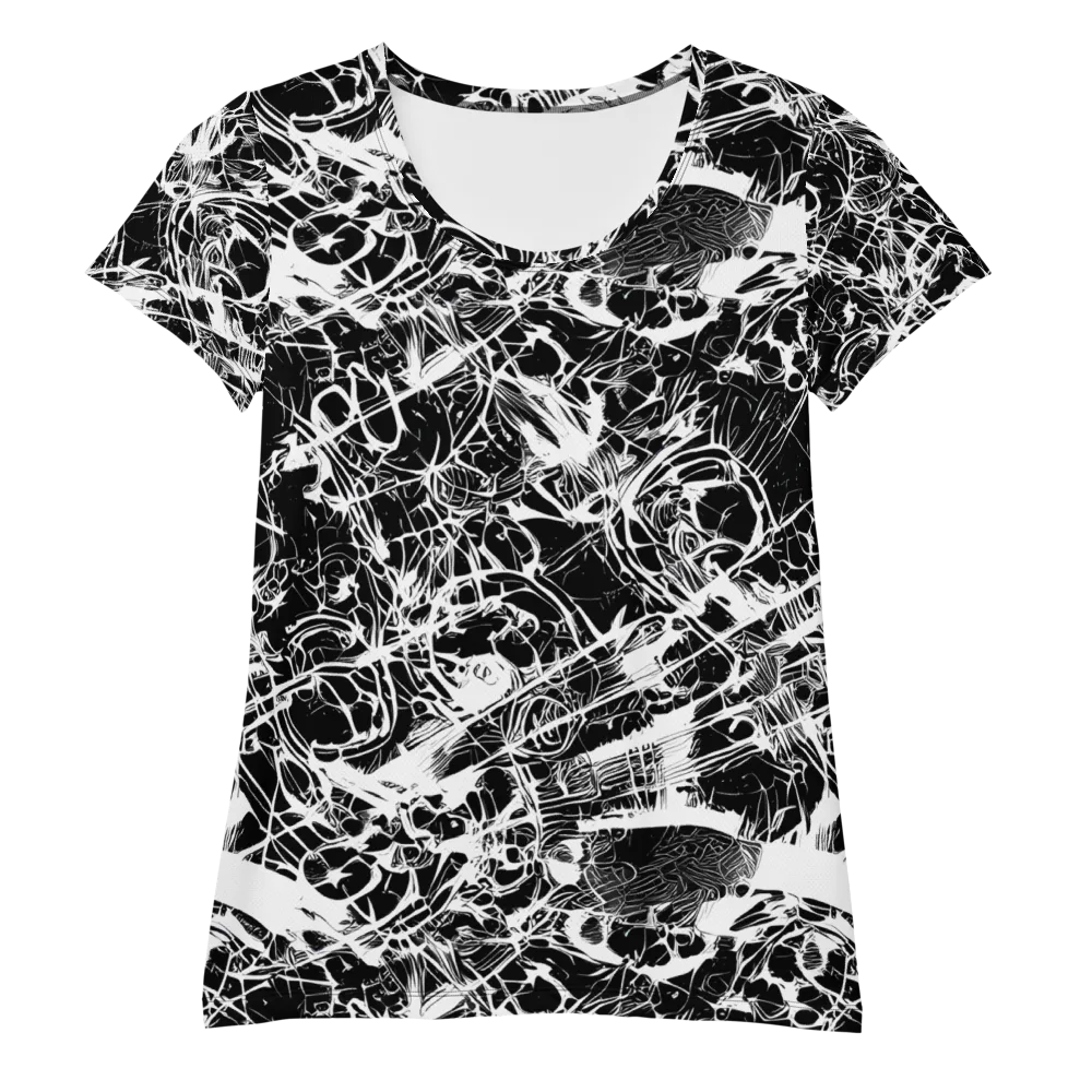 Obsidian Sketch on Women's Athletic T-Shirt — Front