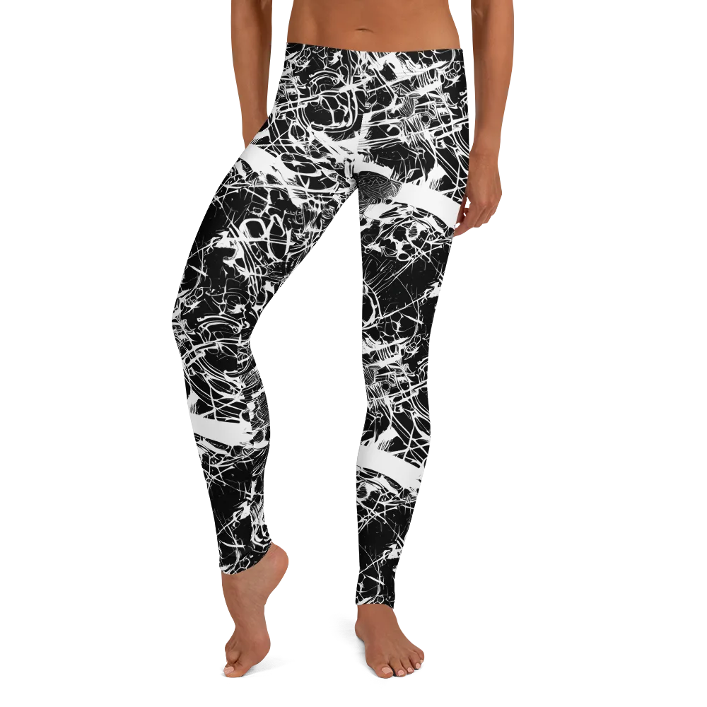 Obsidian Sketch on Leggings — Front