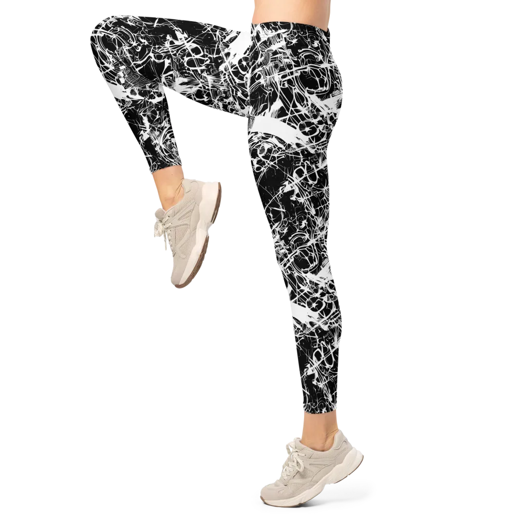 Obsidian Sketch on Leggings — Left