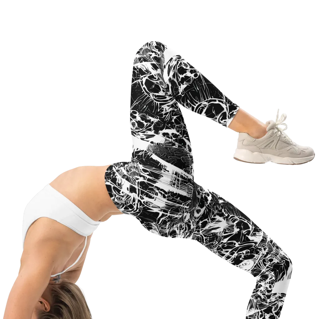 Obsidian Sketch on Leggings — Right
