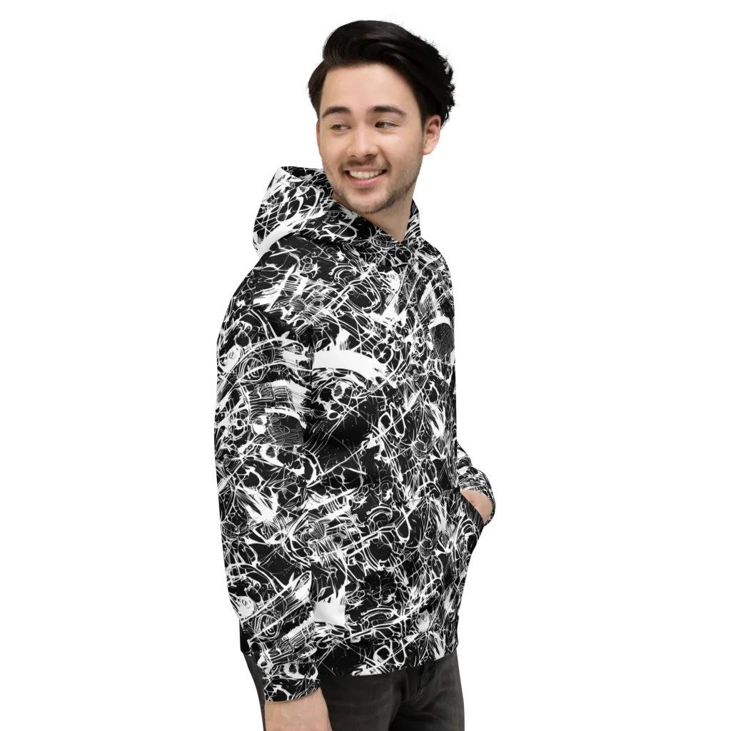 Obsidian Sketch on Hoodie — Right