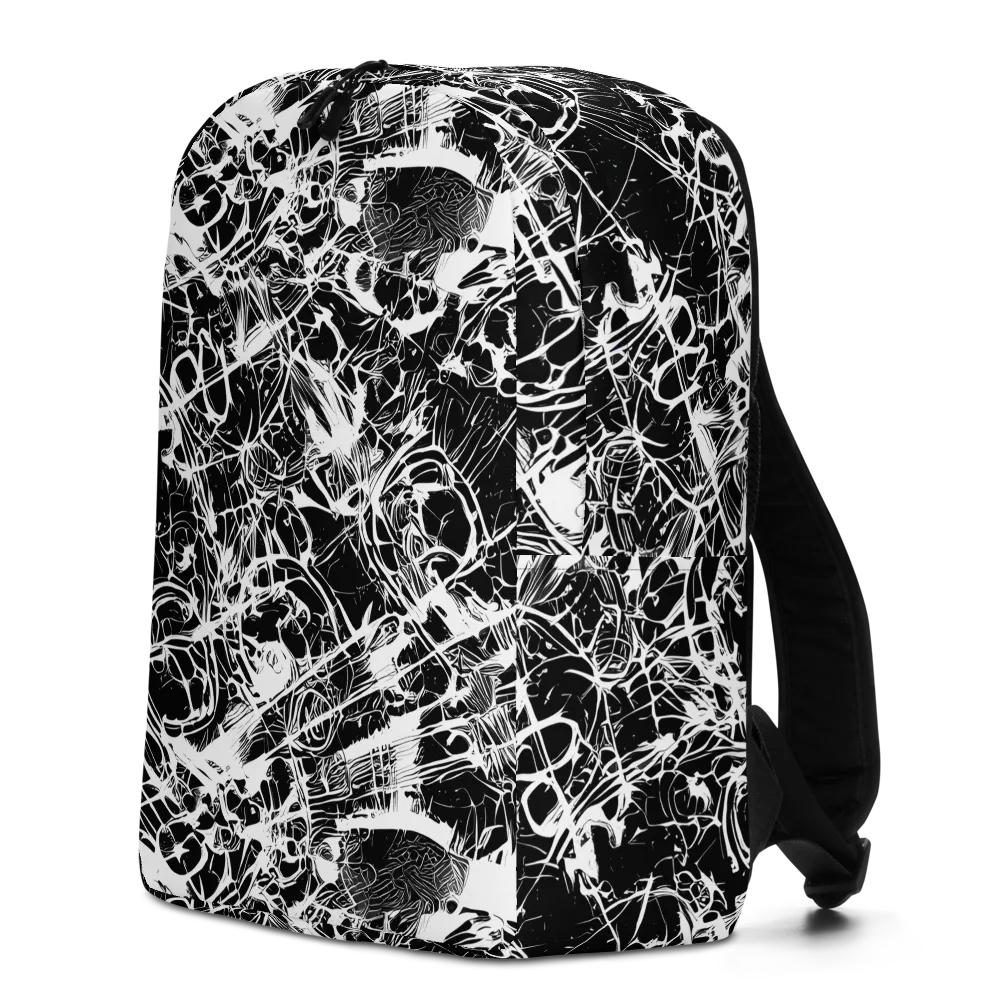 Obsidian Sketch on Minimalist Backpack — Left