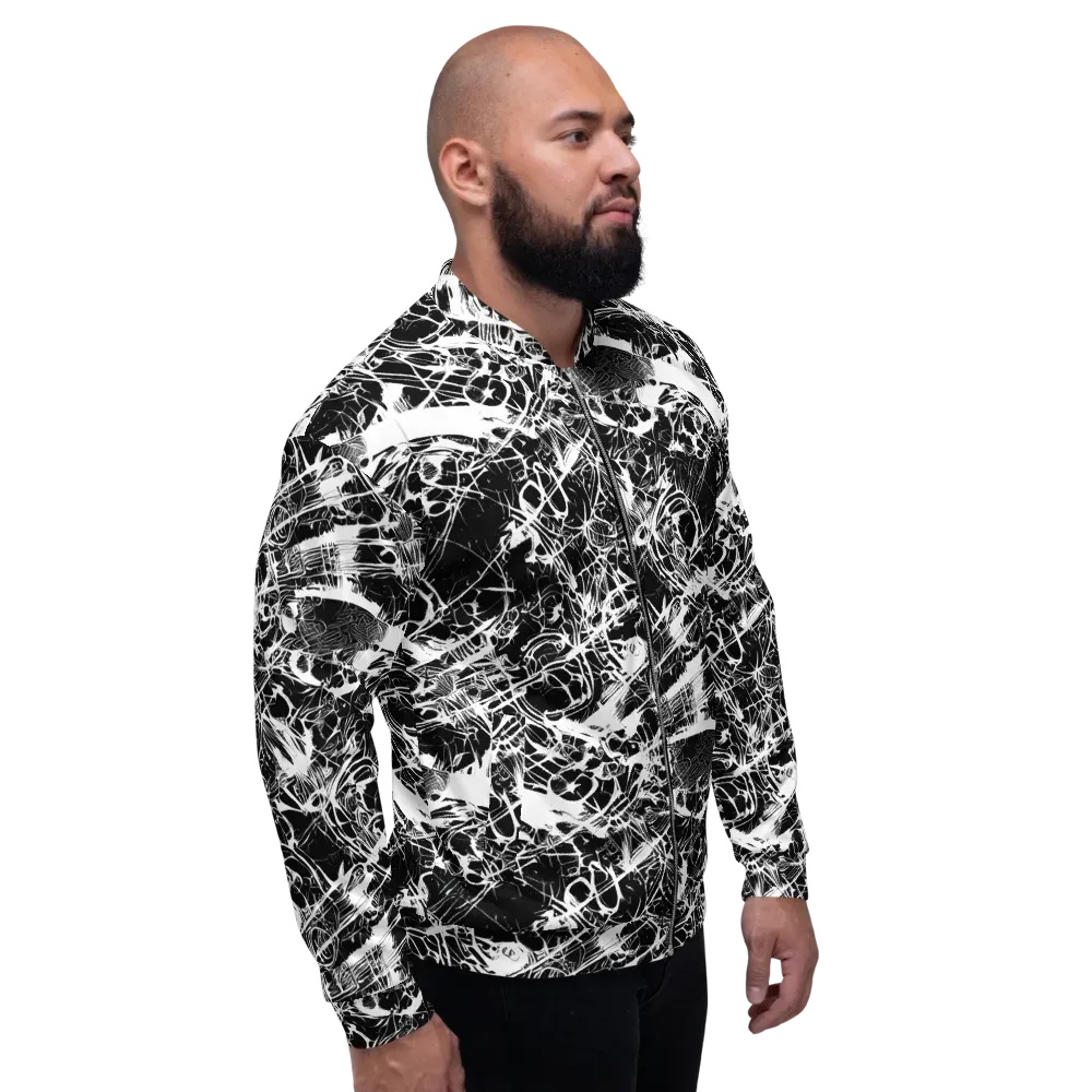 Obsidian Sketch on Bomber Jacket — Right