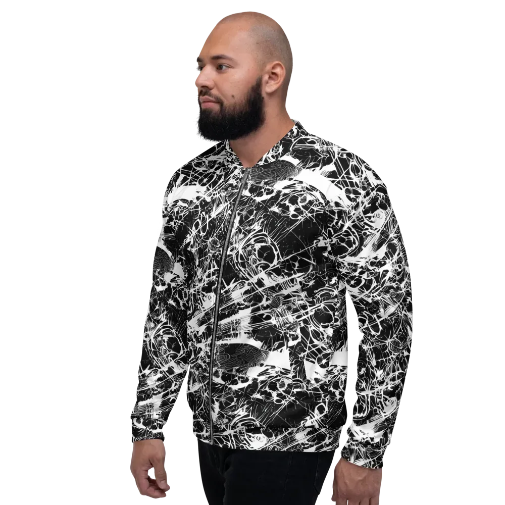 Obsidian Sketch on Bomber Jacket — Left