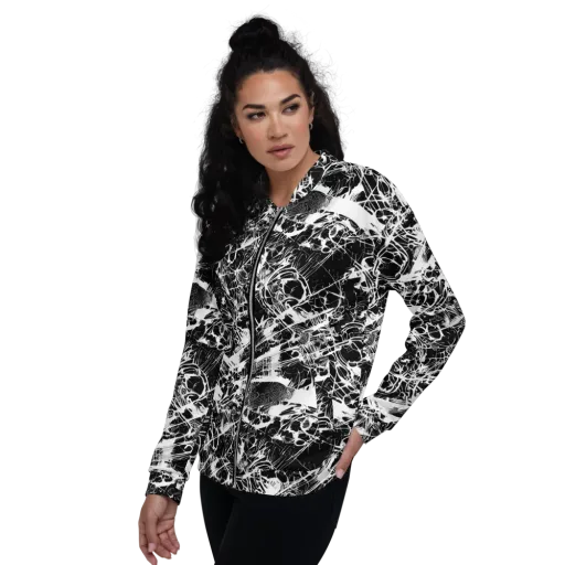 Obsidian Sketch on a Bomber Jacket