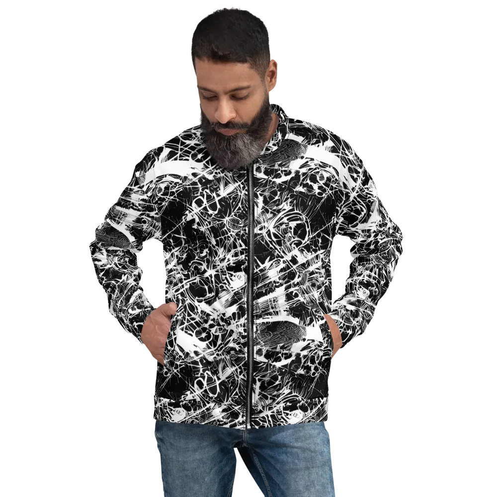 Obsidian Sketch on Bomber Jacket — Front