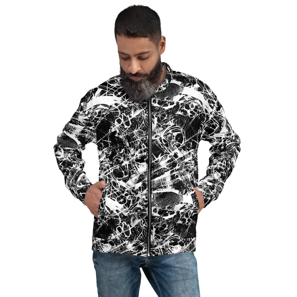 Obsidian Sketch on Bomber Jacket — Front