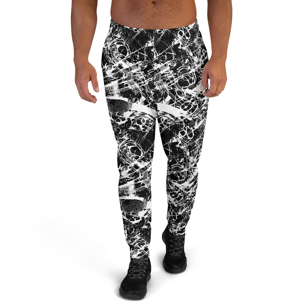 Obsidian Sketch on Men's Joggers — Front