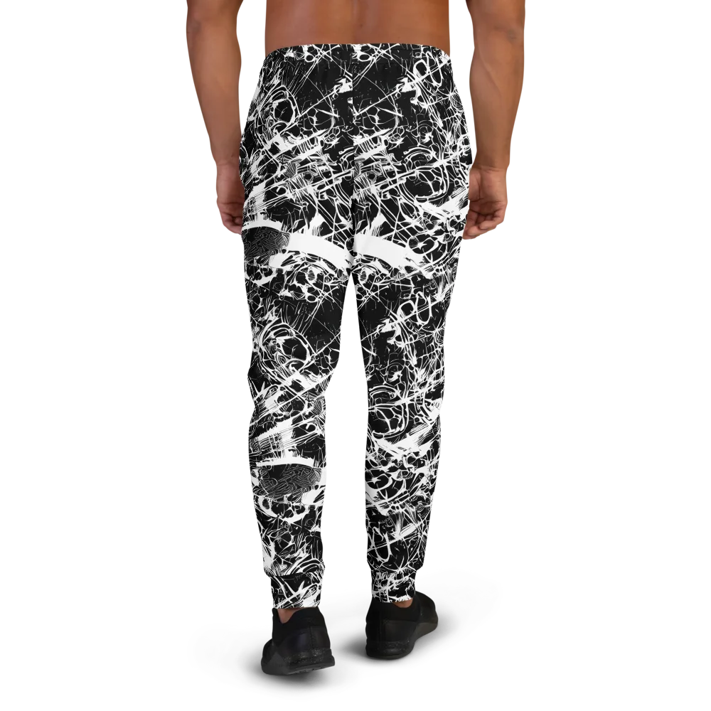 Obsidian Sketch on Men's Joggers — Back