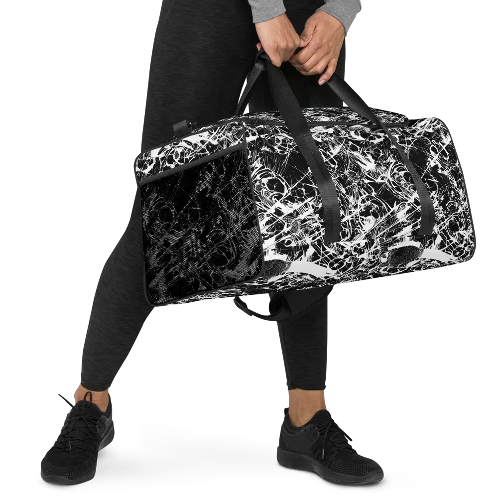Obsidian Sketch on Duffle Bag — Right Front