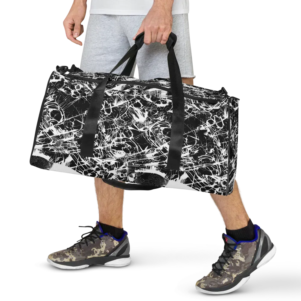 Obsidian Sketch on Duffle Bag — Front