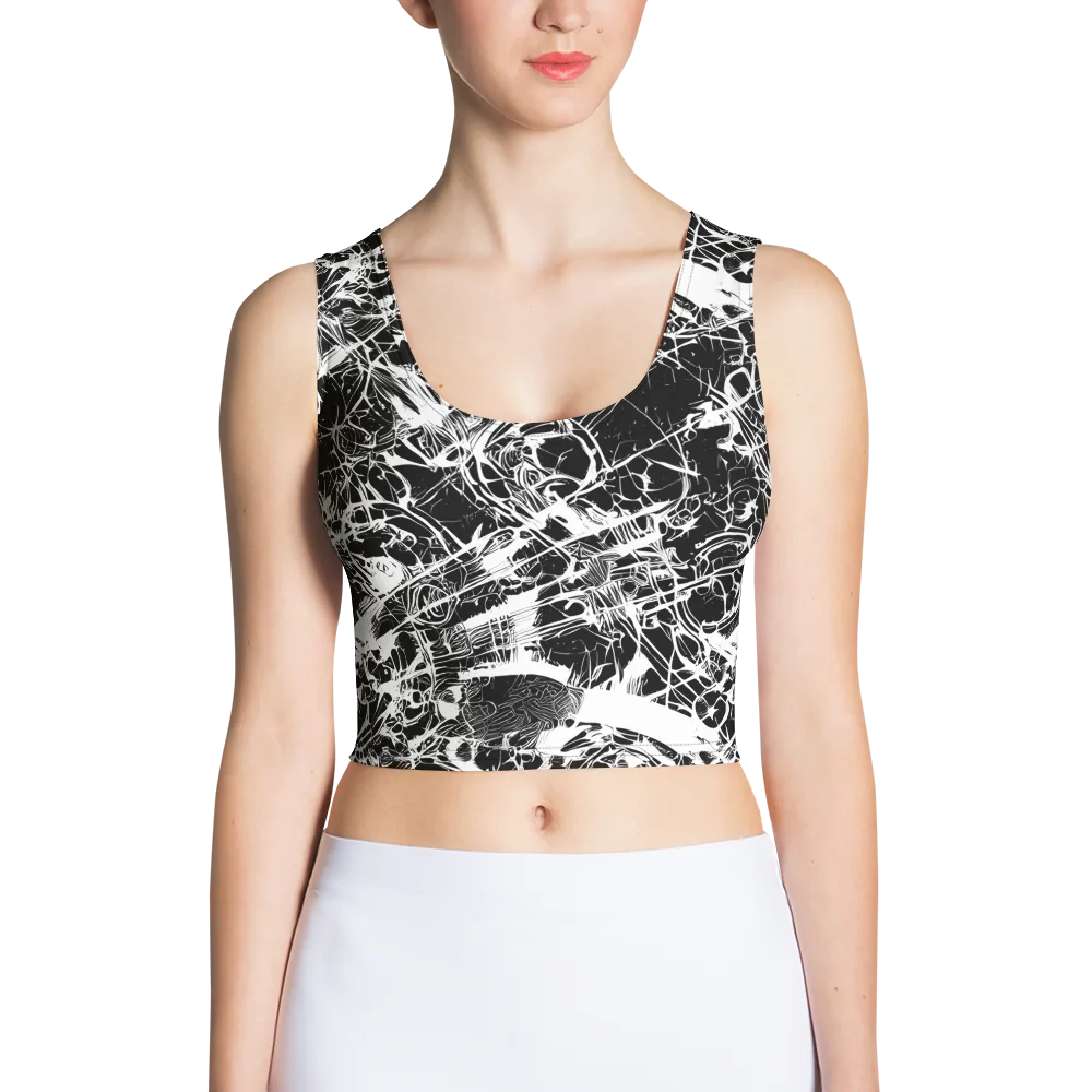 Obsidian Sketch on Crop Top — Front