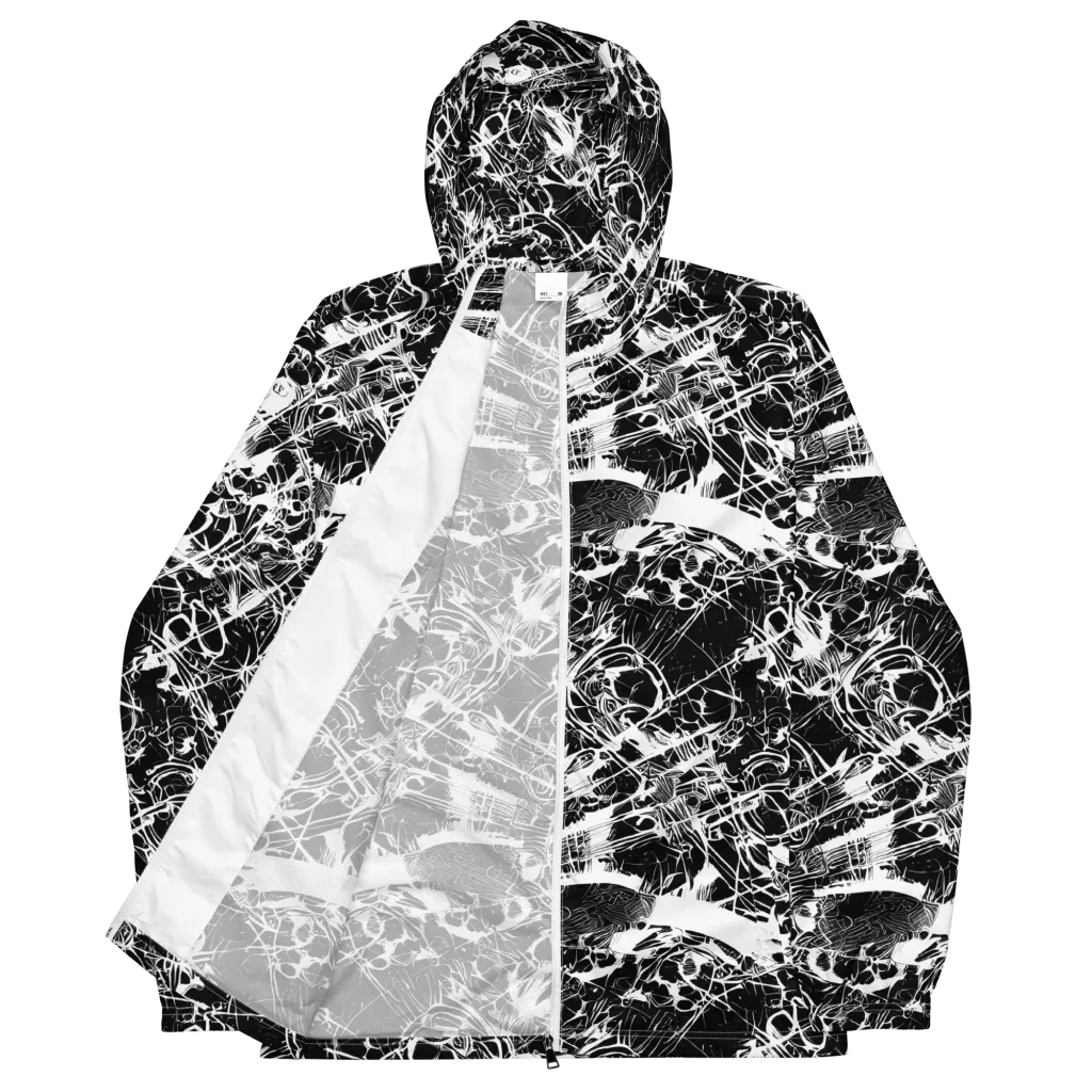 Obsidian Sketch on Men's Windbreaker — Front