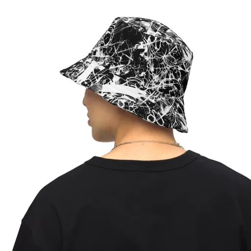 Obsidian Sketch on a Reversible Bucket Hat