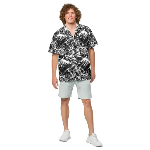 Obsidian Sketch on a Button Shirt