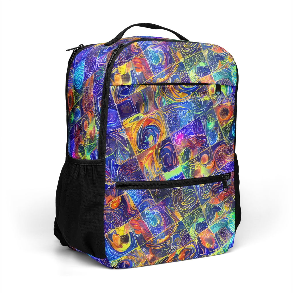 Vivid Vertigo on Utility Backpack — Right Front