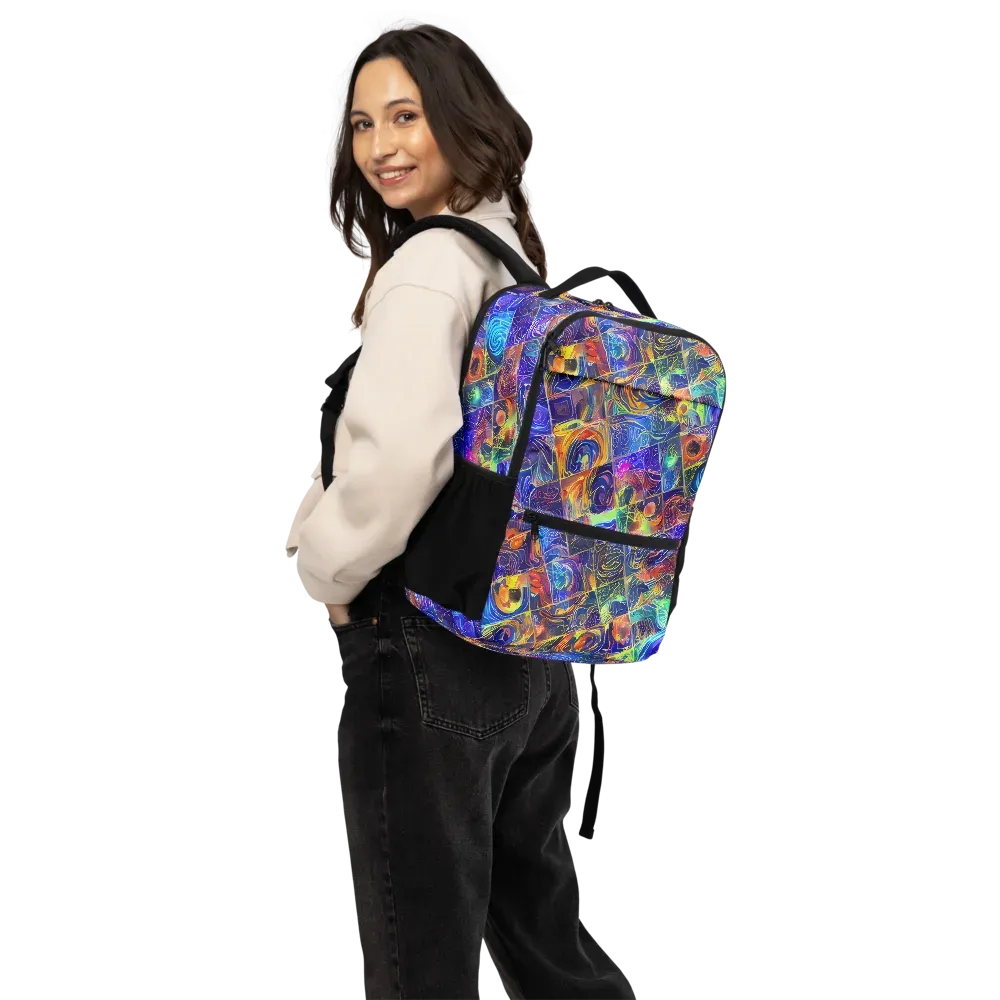 Vivid Vertigo on Utility Backpack — Back