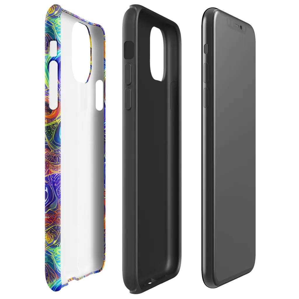 Vivid Vertigo on Tough Case for iPhone® — Right