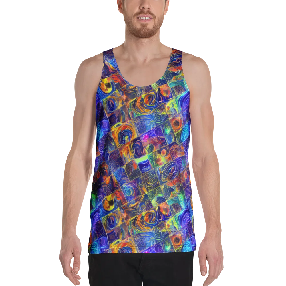 Vivid Vertigo on Men's Tank Top — Front