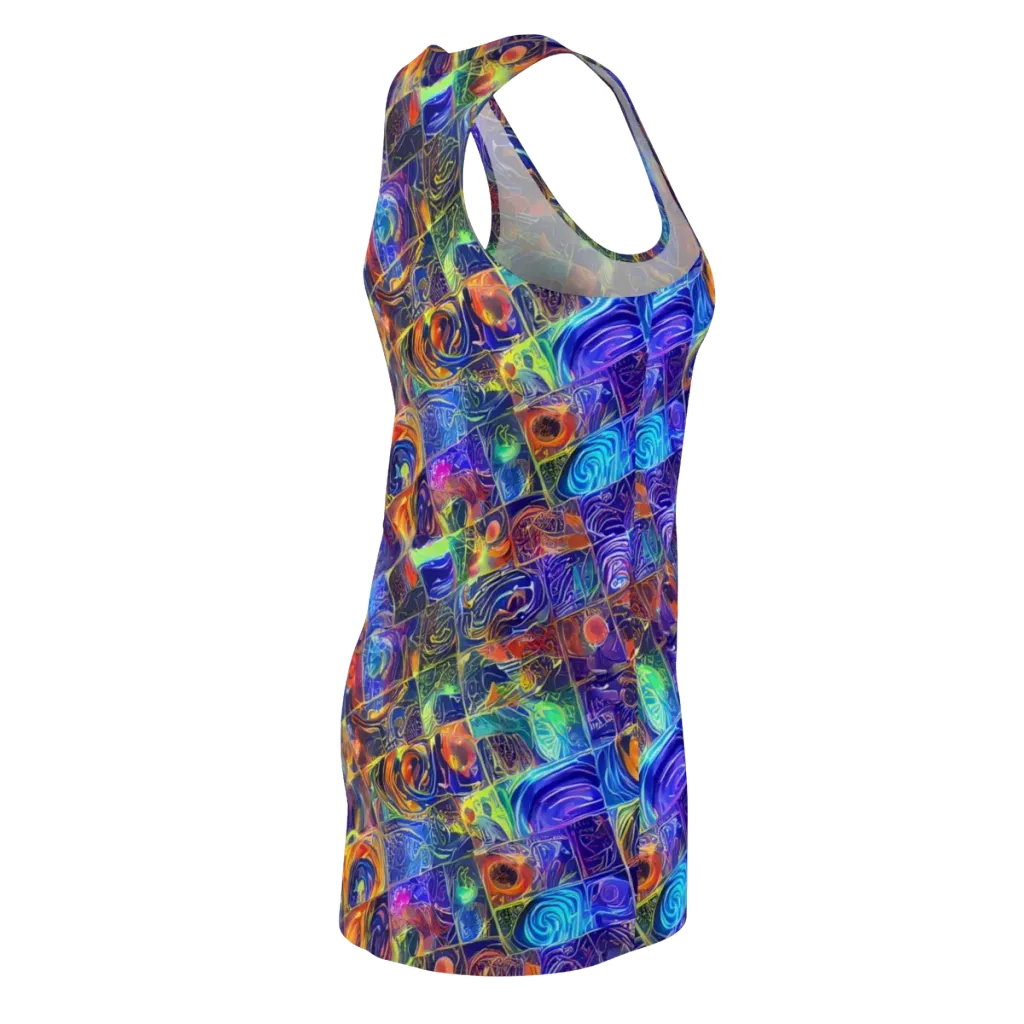 Vivid Vertigo on Racerback Dress — Back Side