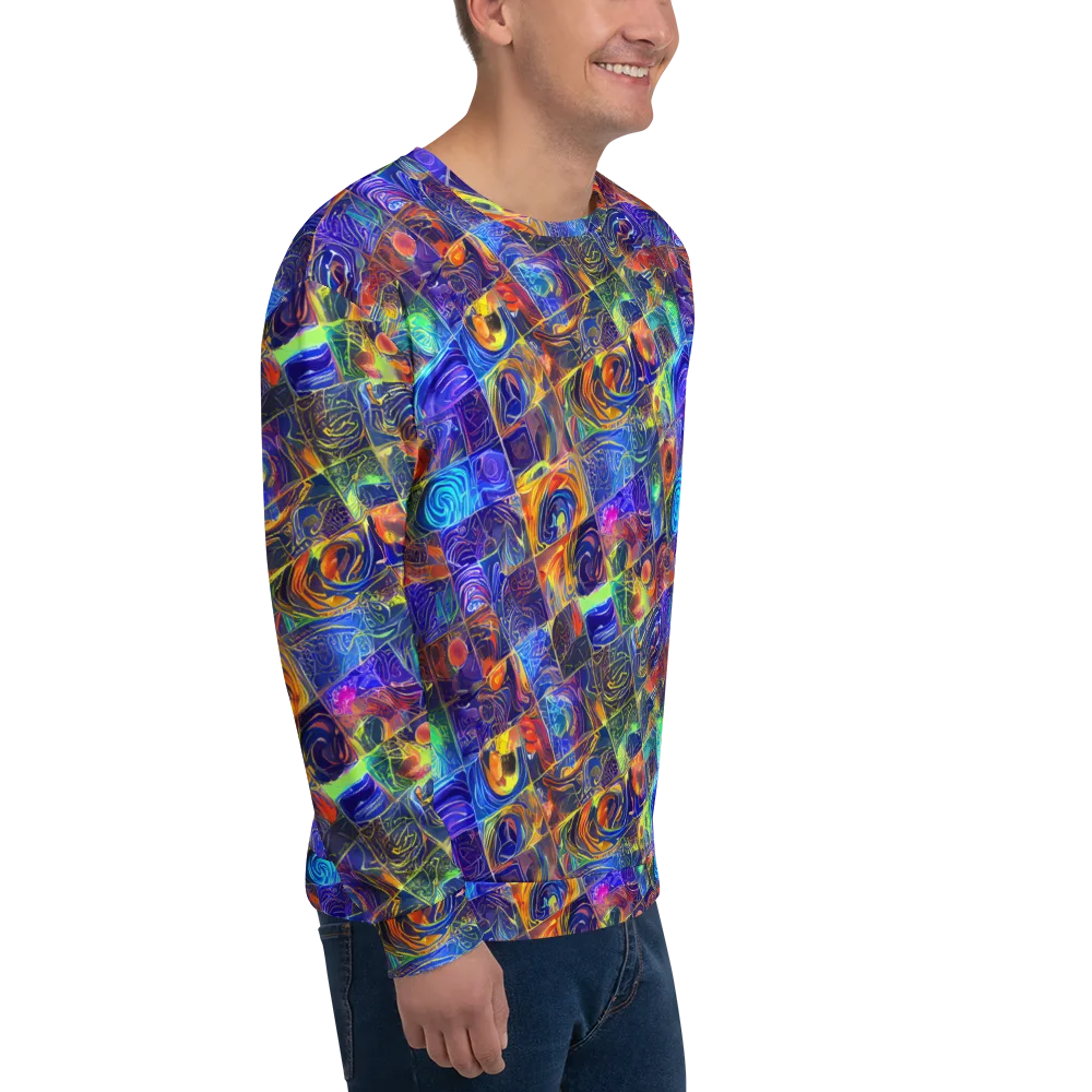 Vivid Vertigo on Sweatshirt — Right Front