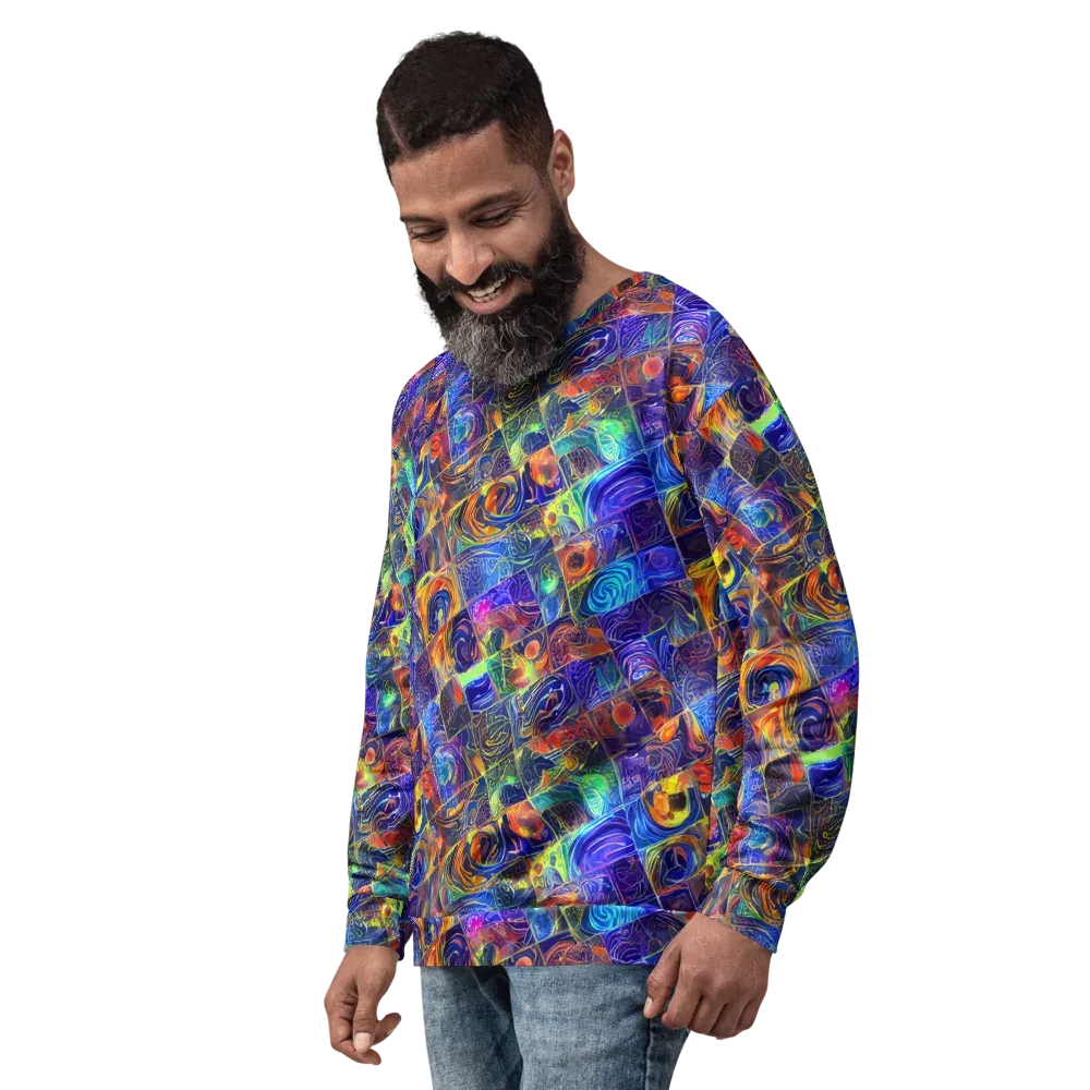 Vivid Vertigo on Sweatshirt — Left Front