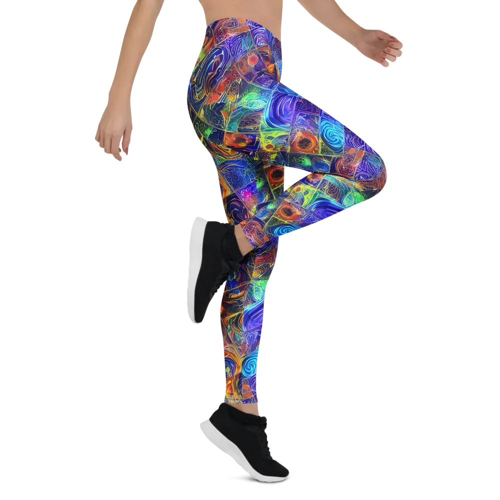 Vivid Vertigo on Leggings — Right