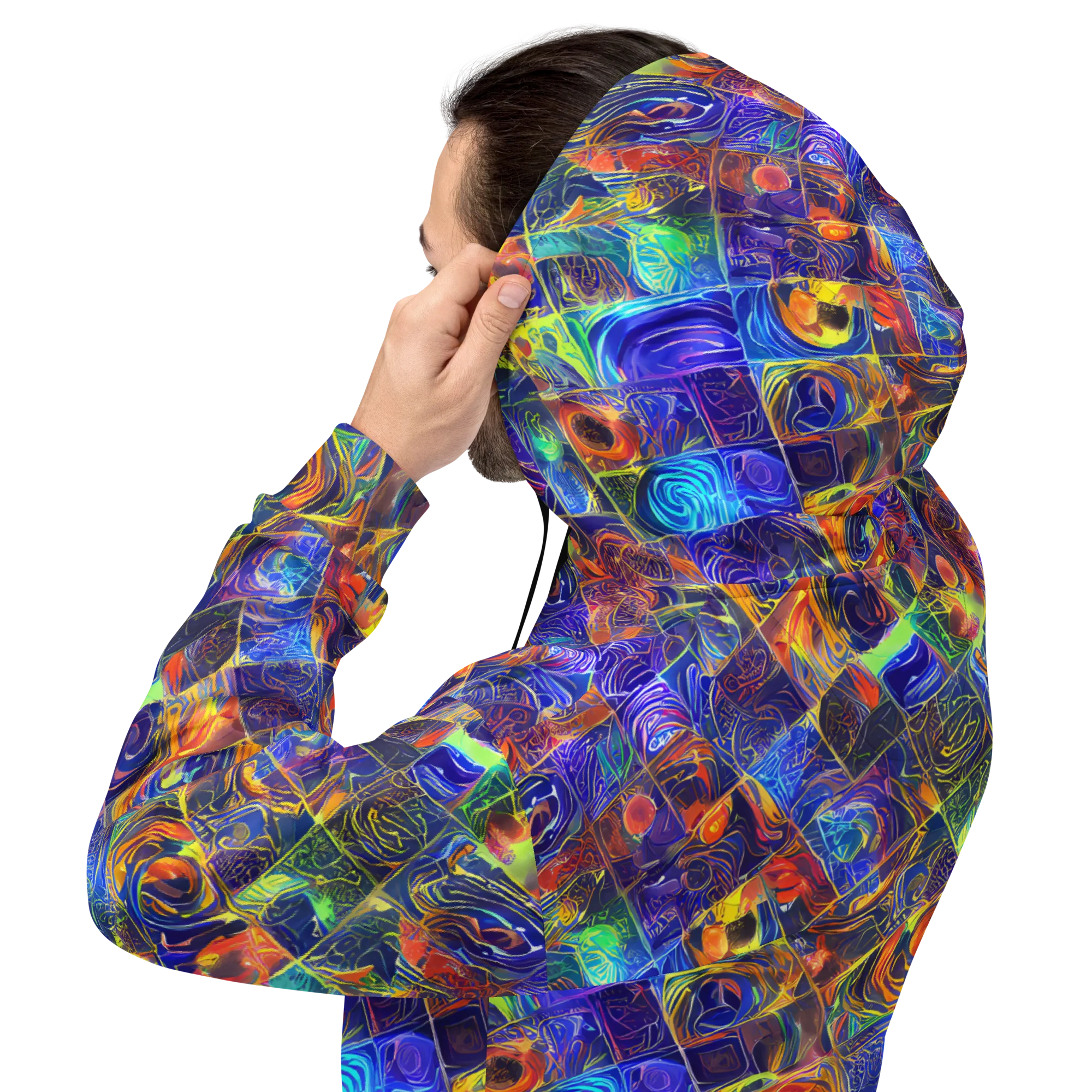 Vivid Vertigo on Hoodie — Back